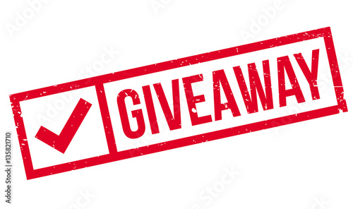 Giveaway rubber stamp. Grunge design with dust scratches. Effects can be easily removed for a clean, crisp look. Color is easily changed.