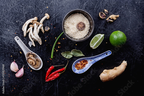 Set of Thai spices
