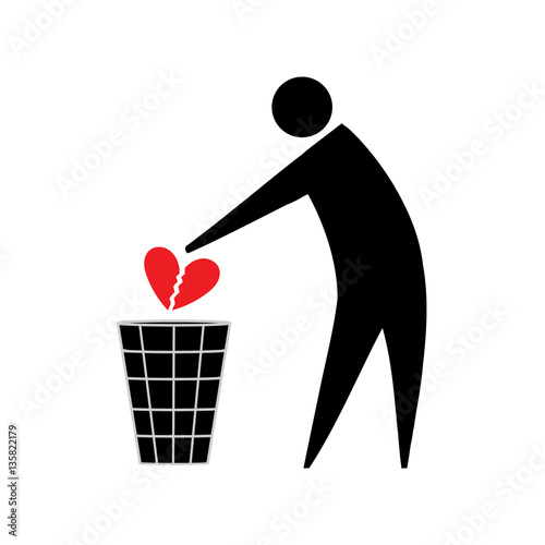 Broken heart. Unrequited love.