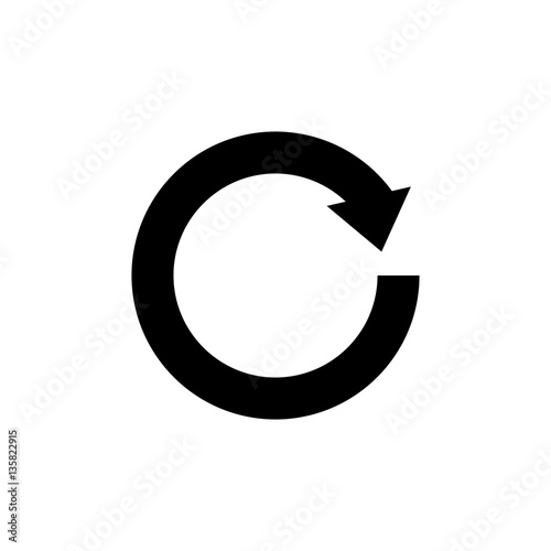 Arrows round cycle icon vector illustration graphic design
