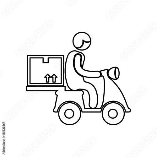 Delivery and logistics icon vector illustration graphic design © djvstock
