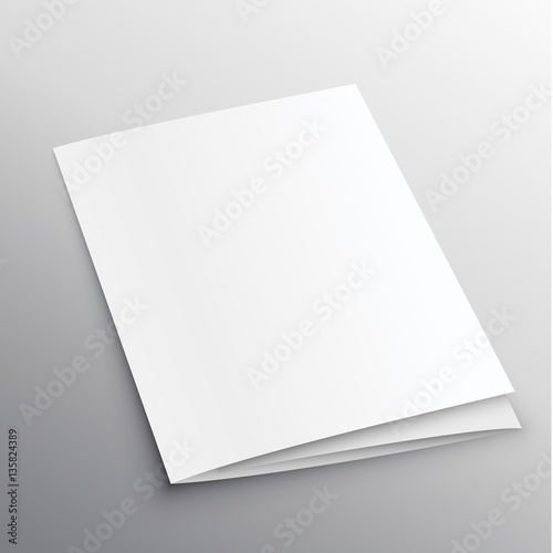 trifold mockup design in perspective