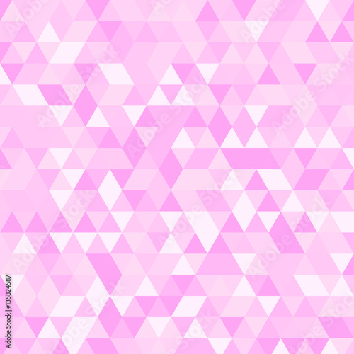 Multicolor pink geometric triangular illustration graphic background. Vector design
