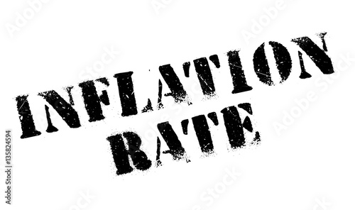 Inflation Rate rubber stamp. Grunge design with dust scratches. Effects can be easily removed for a clean, crisp look. Color is easily changed.