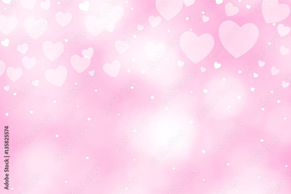 Beautiful heart bokeh pink background for texture. concept valentine day Beautiful heart bokeh pink background for texture. concept valentine day