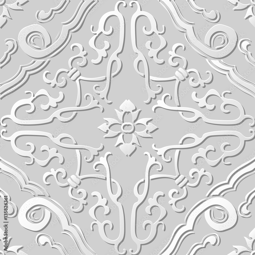 3D paper art pattern spiral cross frame flower 3D paper art pattern spiral cross frame flower