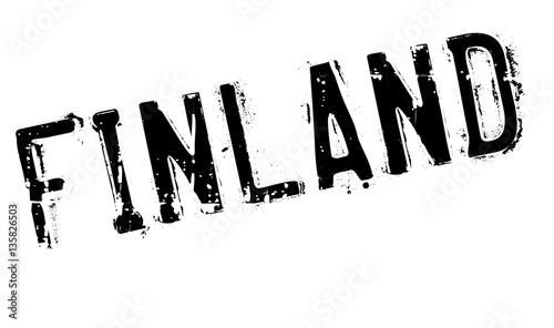 Finland stamp. Grunge design with dust scratches. Effects can be easily removed for a clean, crisp look. Color is easily changed.
