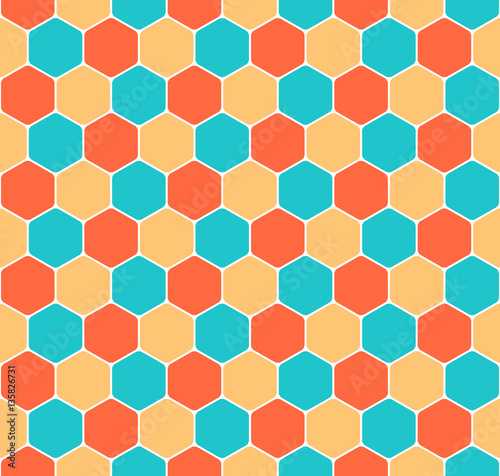 Seamless Honeycomb Pattern Hexagon Texture