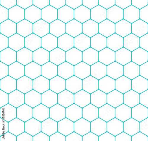 Seamless Pattern Honeycomb Hexagon Shapes