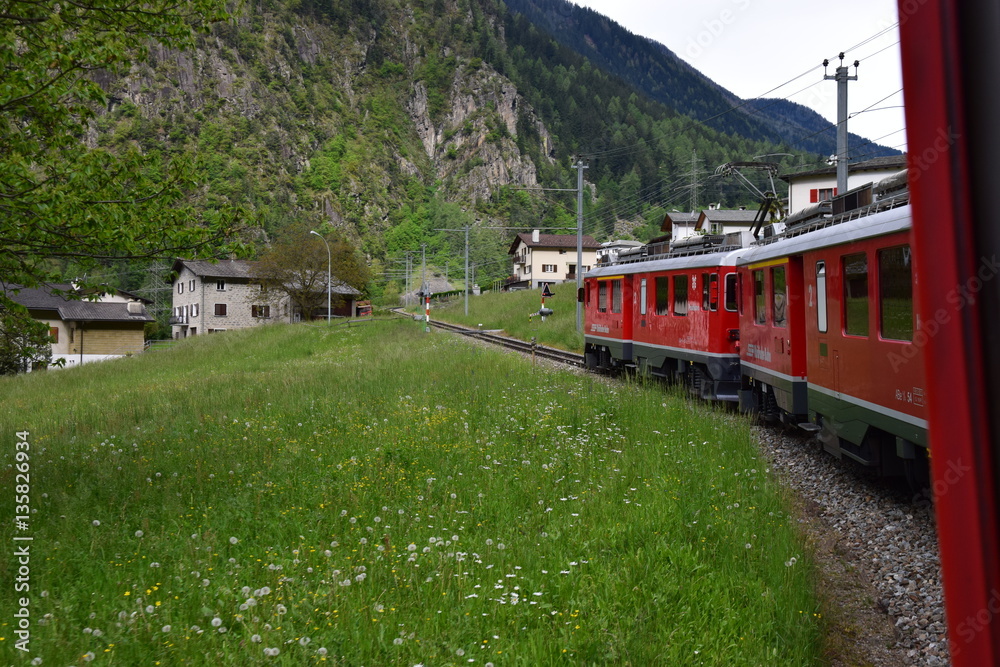 Naklejka premium Trenino Rosso del Bernina 6