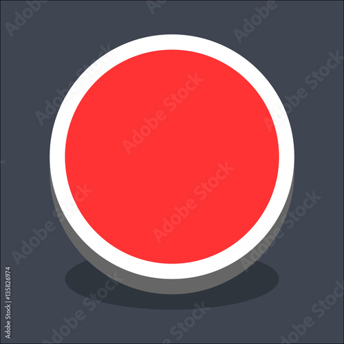 Free Download 3D Flat Blank Circle Web Internet Button - GFXLoad