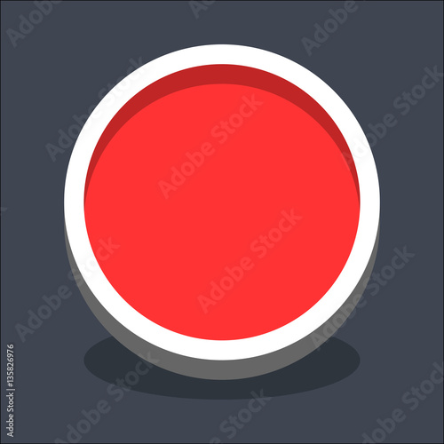 Free Download 3D Flat Blank Circle Web Internet Button - GFXLoad