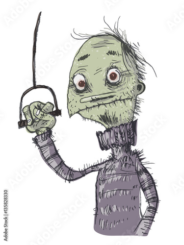 Shy Zombies. Cartoons personage