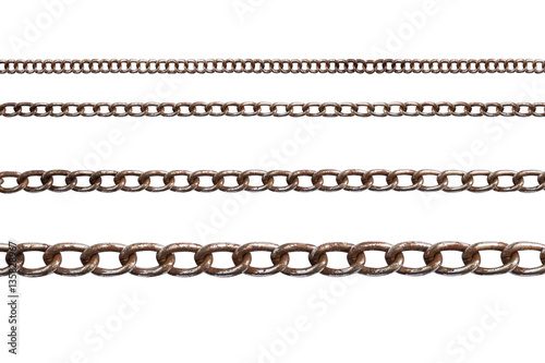 chain isolate on white background