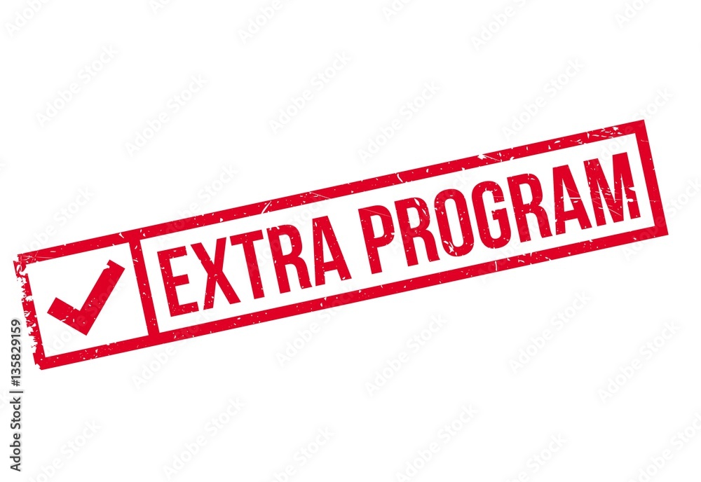 Extra Program rubber stamp. Grunge design with dust scratches. Effects can be easily removed for a clean, crisp look. Color is easily changed. Extra Program rubber stamp. Grunge design with dust scratches. Effects can be easily removed for a clean, crisp look. Color is easily changed.