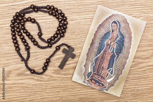 Fényképezés Virgin of Guadalupe and Rosary