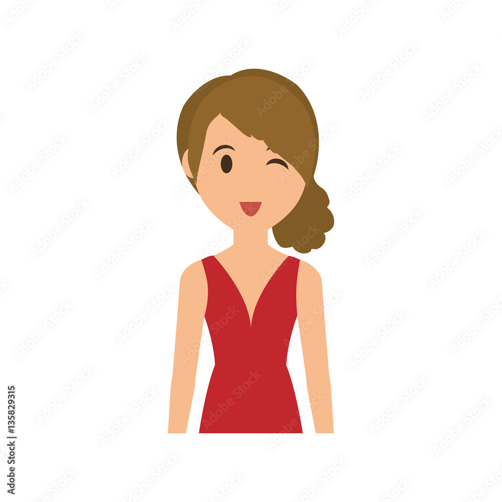 Woman cartoon isolated icon vector illustration graphic design Woman cartoon isolated icon vector illustration graphic design