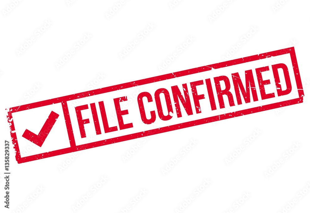 File Confirmed rubber stamp. Grunge design with dust scratches. Effects can be easily removed for a clean, crisp look. Color is easily changed. File Confirmed rubber stamp. Grunge design with dust scratches. Effects can be easily removed for a clean, crisp look. Color is easily changed.