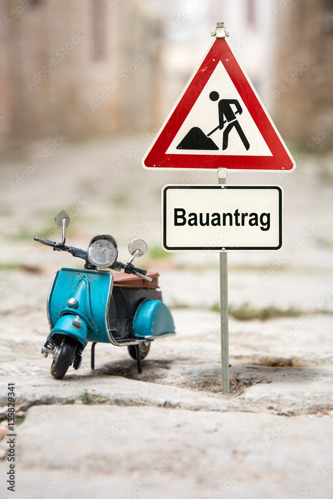 Schild 133 - Bauantrag Schild 133 - Bauantrag