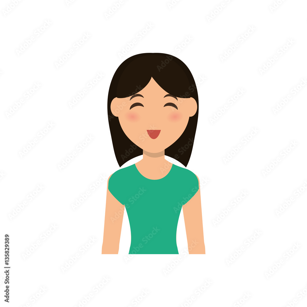 Woman cartoon isolated icon vector illustration graphic design Woman cartoon isolated icon vector illustration graphic design