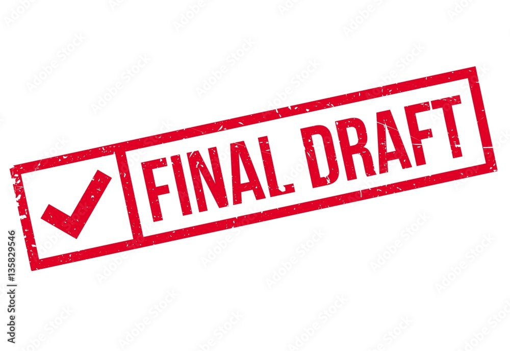 Final Draft rubber stamp. Grunge design with dust scratches. Effects can be easily removed for a clean, crisp look. Color is easily changed. Final Draft rubber stamp. Grunge design with dust scratches. Effects can be easily removed for a clean, crisp look. Color is easily changed.
