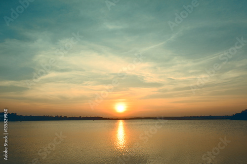 sky sunset background © sawitreelyaon