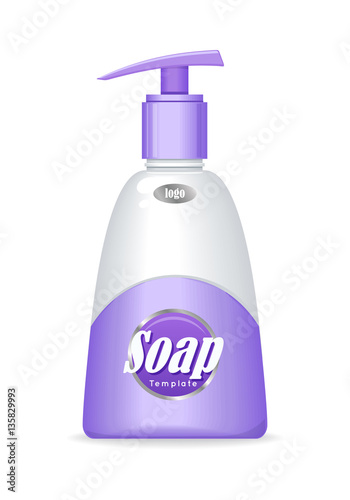 Soap Bottle with Spreader. Cosmetic Product