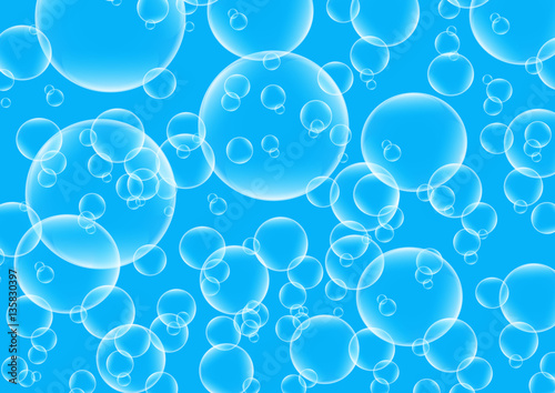 Abstract background from bubbles. Bubbles. Vector illustration.