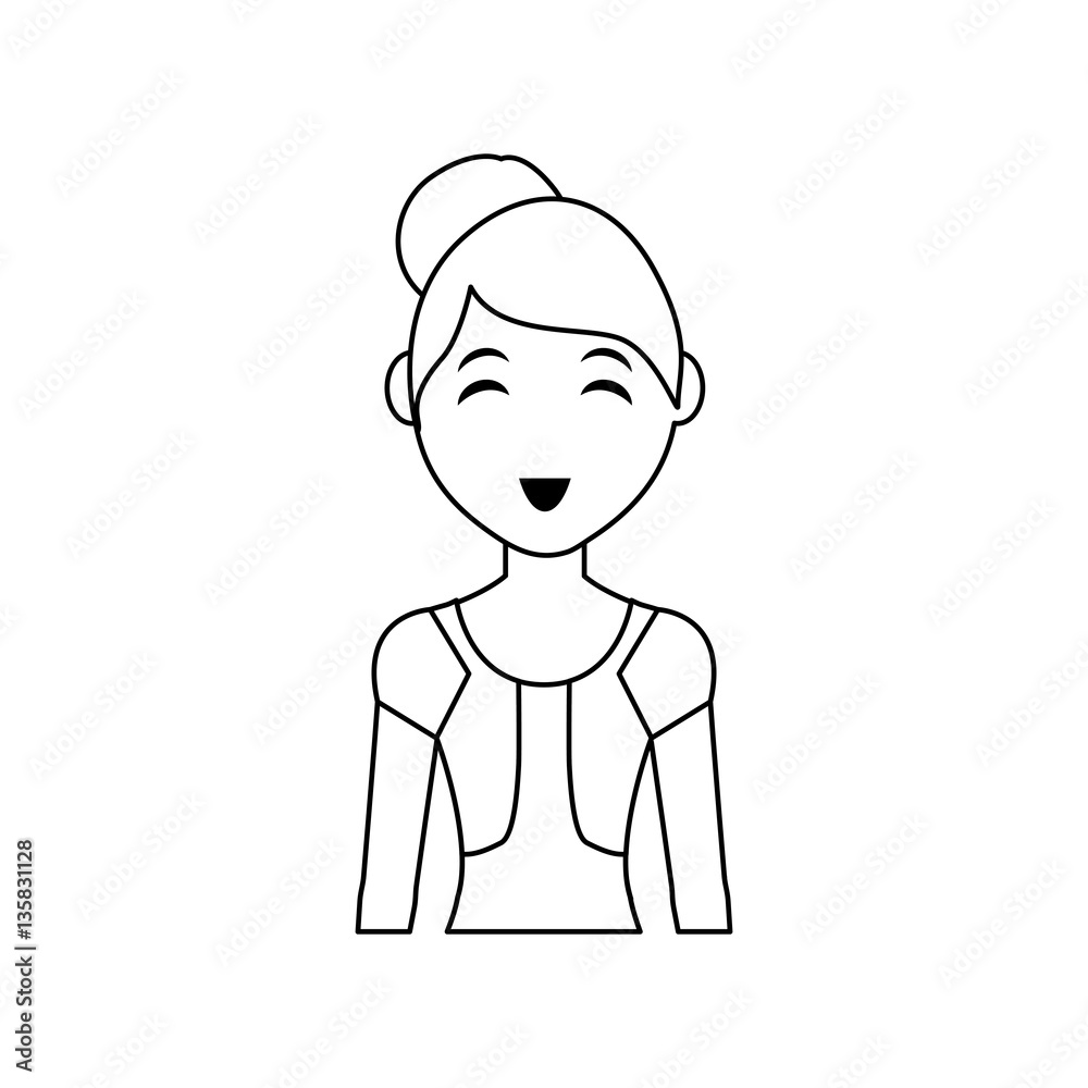 Woman cartoon isolated icon vector illustration graphic design Woman cartoon isolated icon vector illustration graphic design