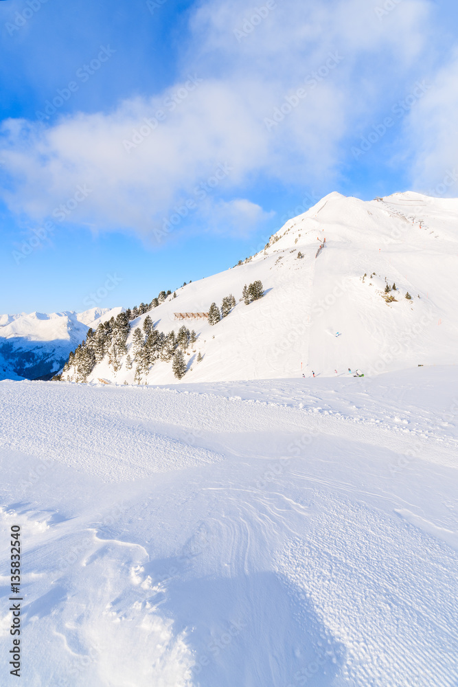 Winter scenery of Obertauern ski resort, Austria