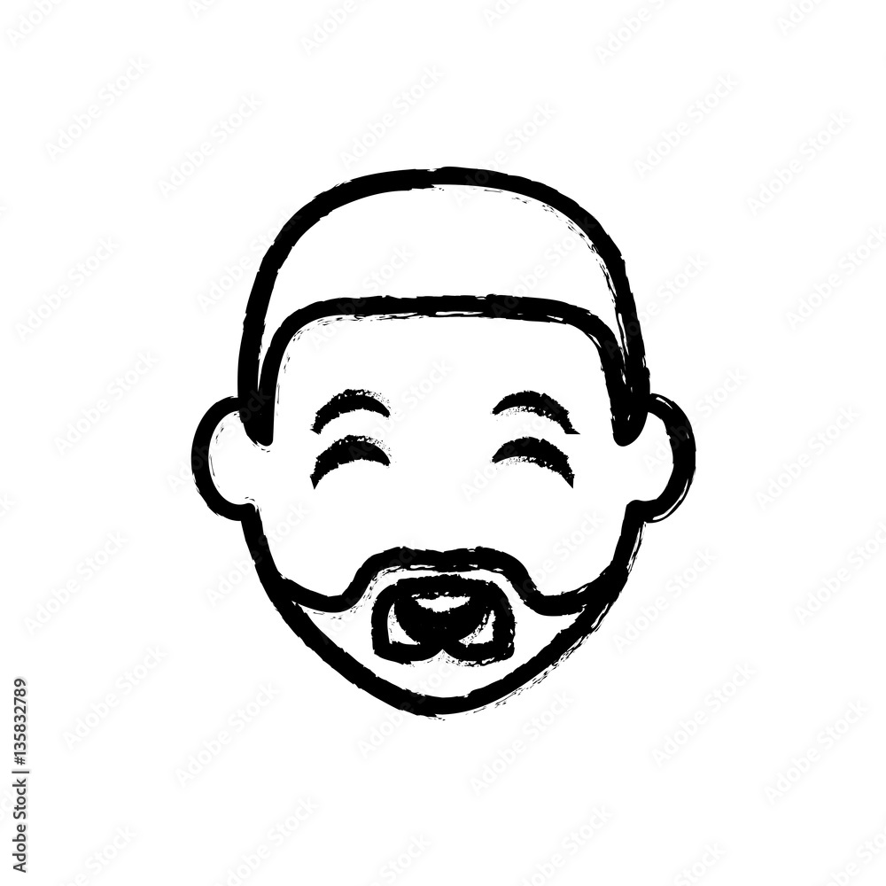 Man face cartoon icon vector illustration graphic design Man face cartoon icon vector illustration graphic design
