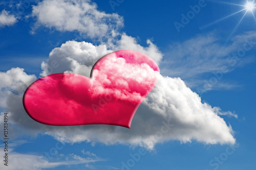 Herz, Wolken, Himmel, Valentinstag photo