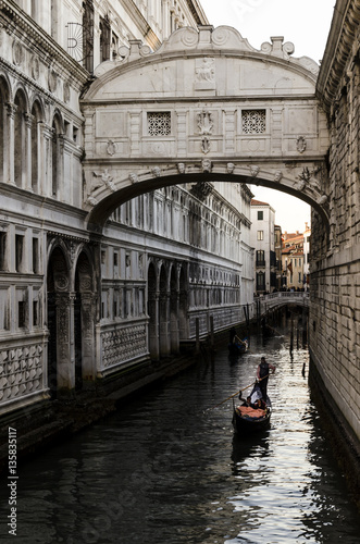 view of the bridge of sighs , venice, italy