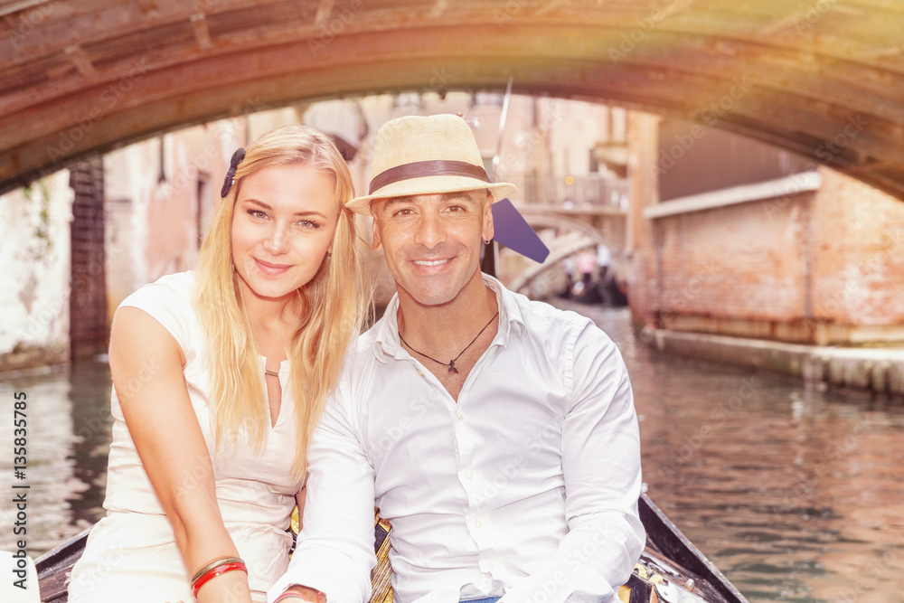 Happy couple in Venice