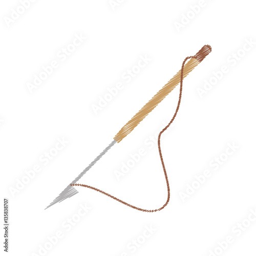 drawing harpoon weapon fishing tool vector illustration eps 10 photo