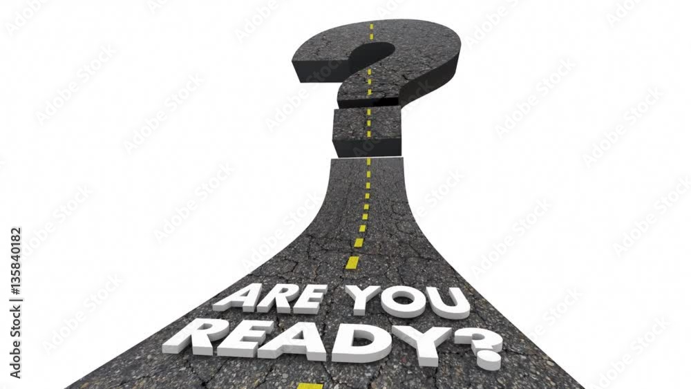 Are You Ready Question Mark Road Prepared 3d Animation