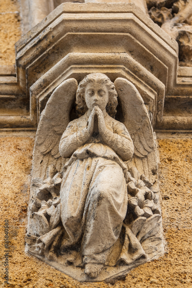 Close-up of the church detail in Palermo, Sicily, Italy Close-up of the church detail in Palermo, Sicily, Italy