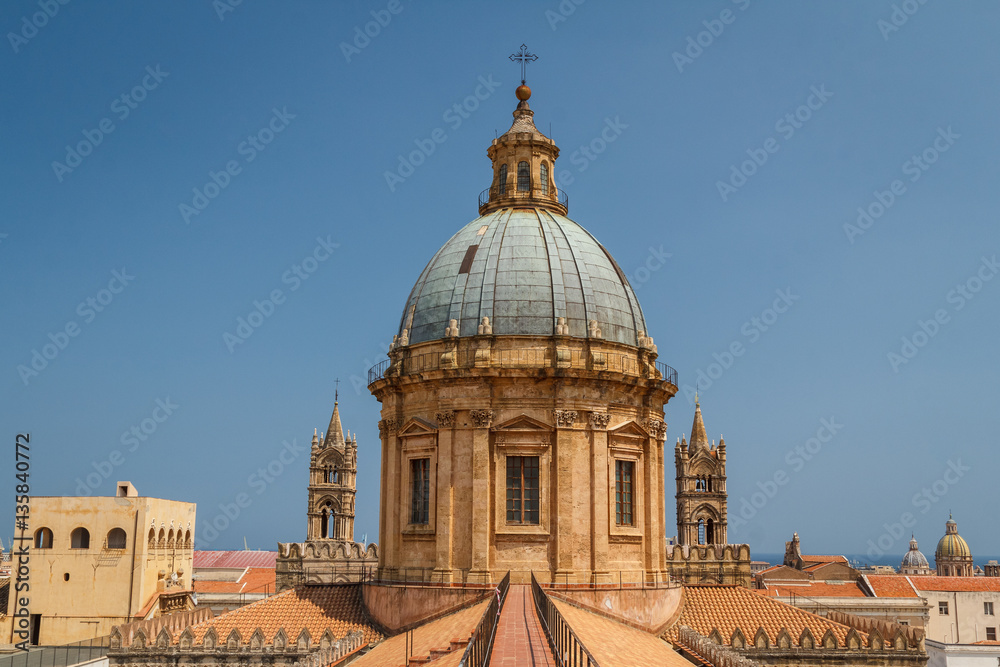 Details of Cathedral of Palermo, Sicily, Italy