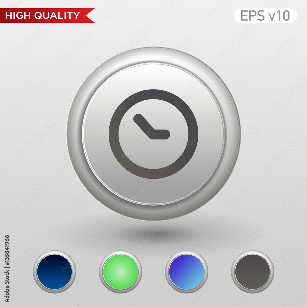 Timer icon. Button with timer icon. Modern vector. Timer icon. Button with timer icon. Modern vector.