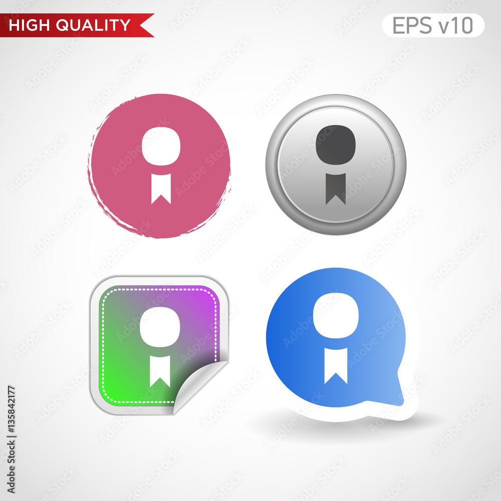 Award icon. Button with award icon. Modern vector. Award icon. Button with award icon. Modern vector.