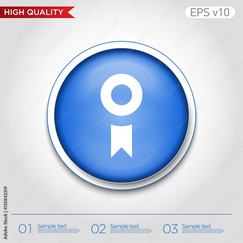 Award icon. Button with award icon. Modern vector. Award icon. Button with award icon. Modern vector.