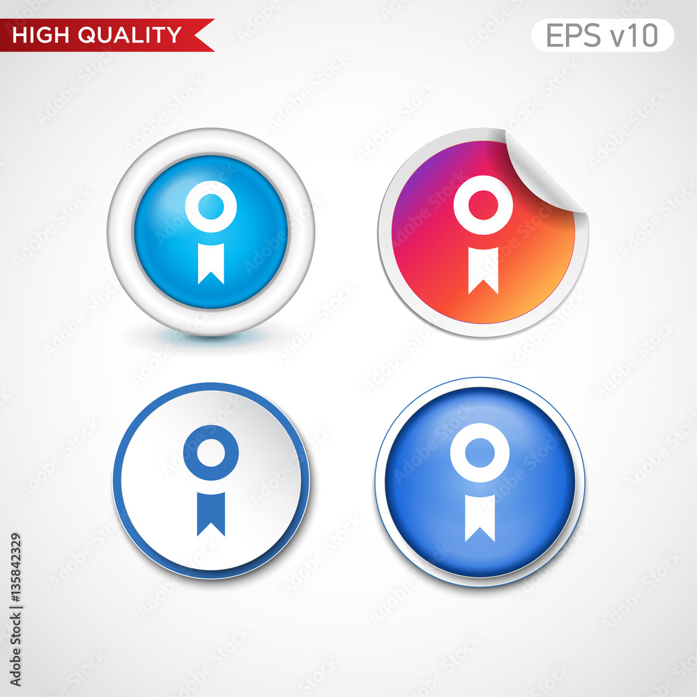 Award icon. Button with award icon. Modern vector. Award icon. Button with award icon. Modern vector.