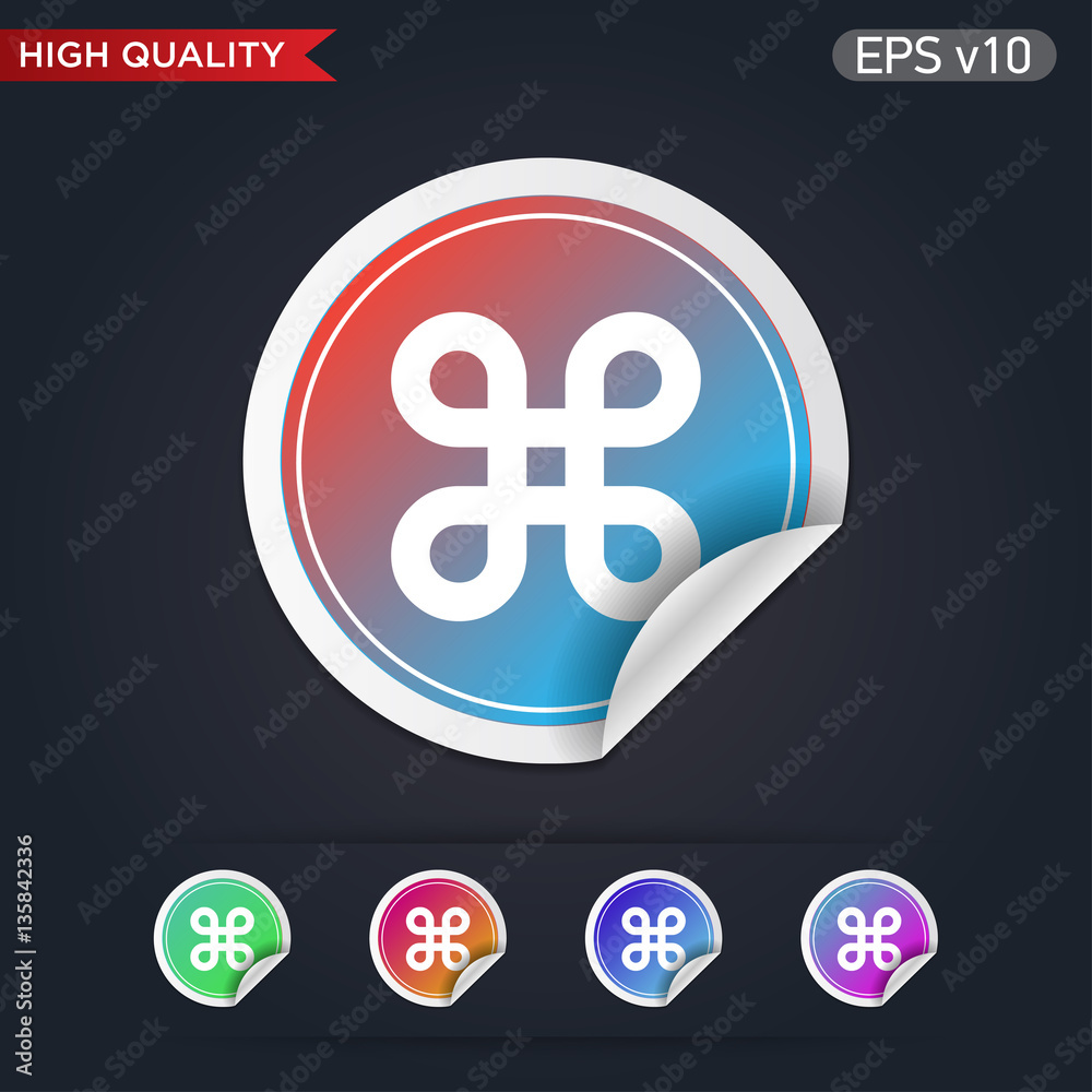 Obraz premium Logo icon. Button with logo icon. Modern vector.