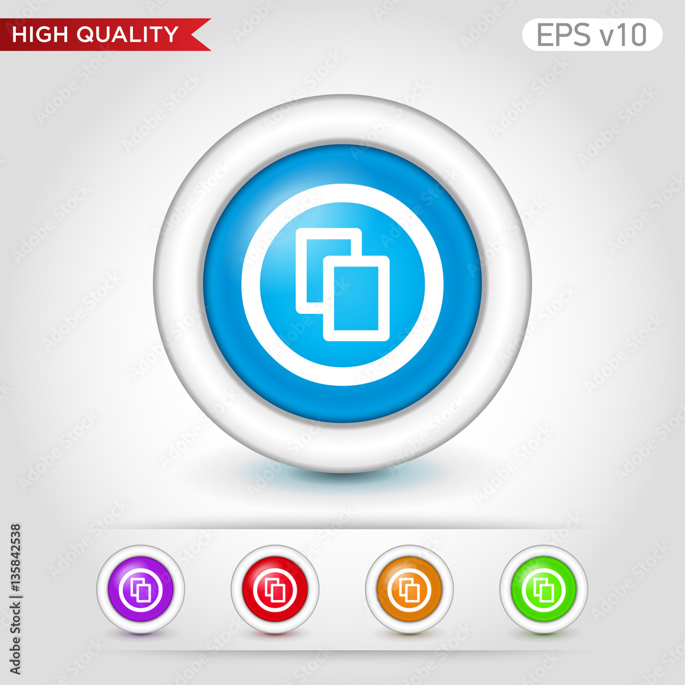 Copy icon. Button with copy icon. Modern vector. Copy icon. Button with copy icon. Modern vector.