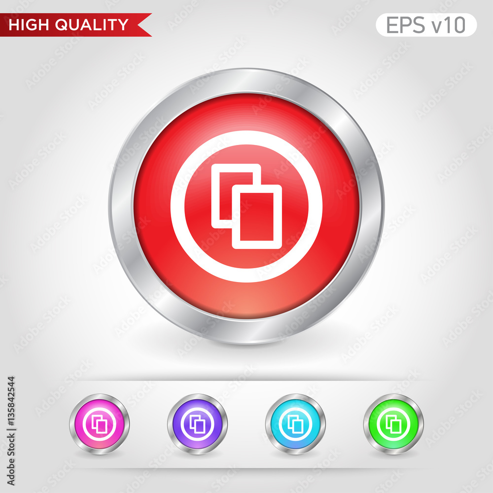 Copy icon. Button with copy icon. Modern vector. Copy icon. Button with copy icon. Modern vector.
