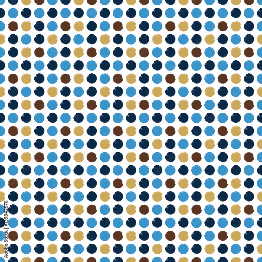 Seamless pattern: brush strokes circles of paint Seamless pattern: brush strokes circles of paint