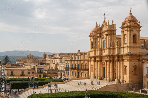 Baroque cathedral in the historic centre of UNESCO heritage town