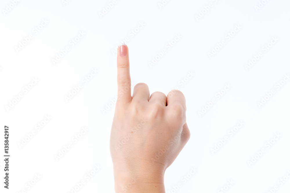 female hand showing the gesture with raised up his pinky female hand showing the gesture with raised up his pinky
