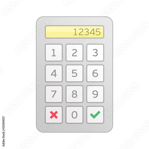 Vector keypad entry.