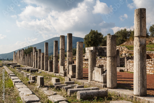 Ruins of the ancient Greek city of Messinia (Messini, Messenia),